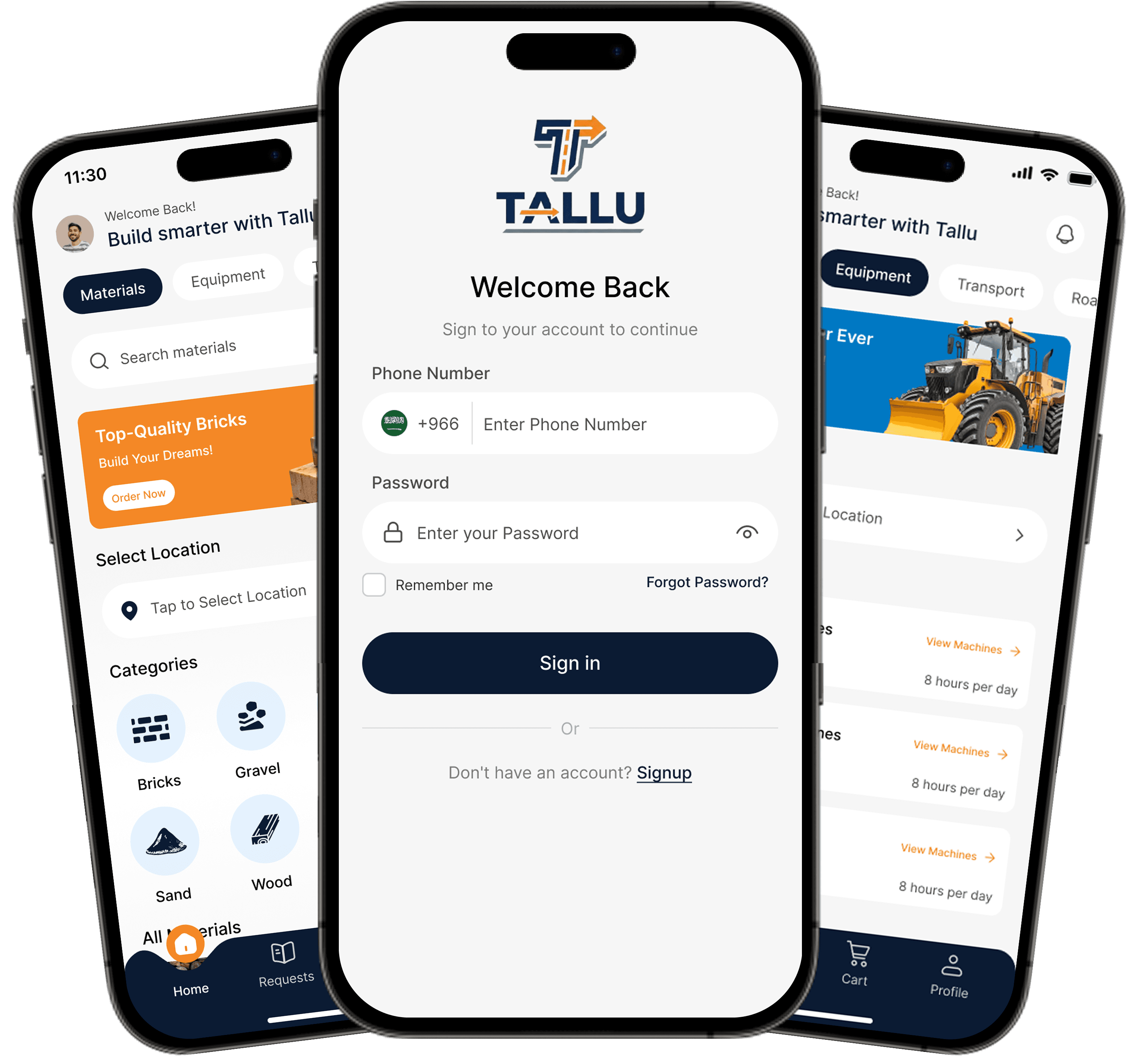 Tallu app mockup